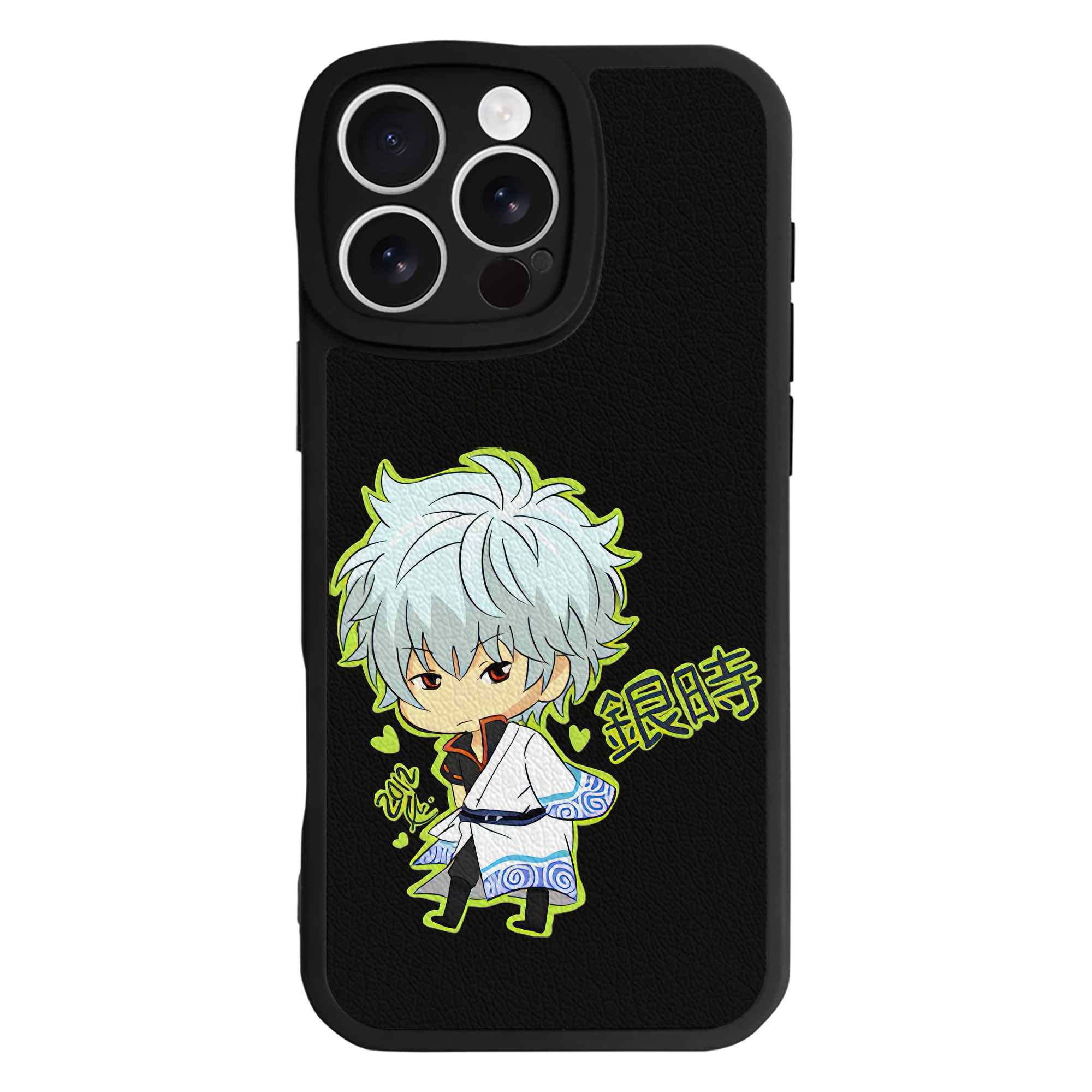 （画像用） ぎんたま 坂田銀時（さかたぎんとき） 神楽 志村新八（しむら しんぱち） GINTAMA Sakata Gintoki Kagura Shimura Shinpachi 【iPhone 16シリーズ対応】シリコンスマホケース（レザー調） 材質：シリコン